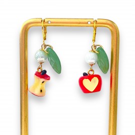 Boucles d'Oreilles Apple Bites