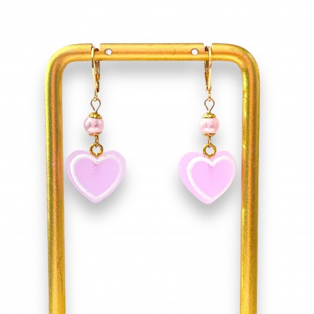 Boucles d'Oreilles Coeurs Acidulés