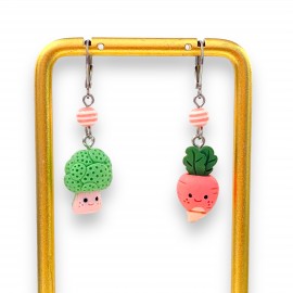 Earrings Duo de Légumes