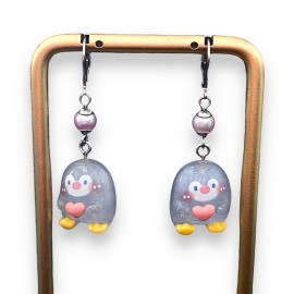 Boucles d'Oreilles Penguins