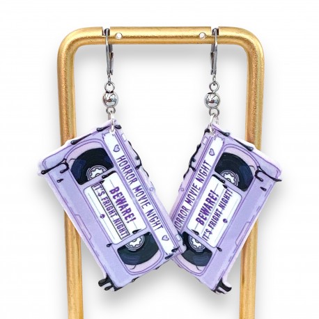 Boucles d'Oreilles Creepy Tapes