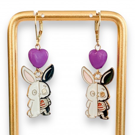 Earrings X Ray Bunny