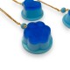 Collier Pudding Kawaii Bleu