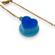 Necklace Pudding Kawaii Bleu