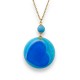 Collier Pudding Kawaii Bleu