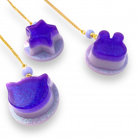 Necklace Pudding Kawaii Violet