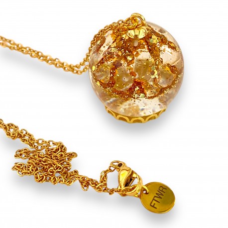 Necklace Globe Gold Spirit