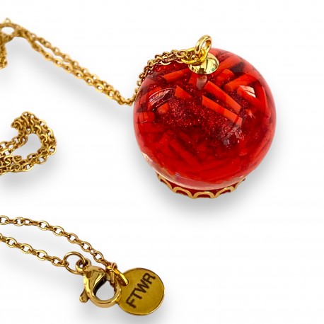 Necklace Globe Candy Love