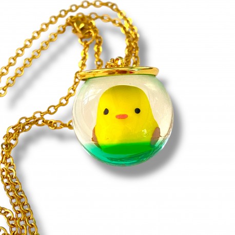 Necklace Globe Chick