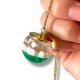 Collier Globe Bunny Flower Green